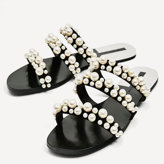 Beach Party Dresses shoes Fulgurant Pearl Sandals