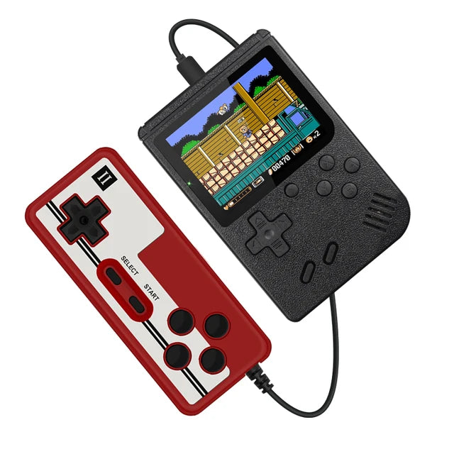 Portable Mini Handheld video Game Console Retro 8-Bit 3.0 Inch Color LCD Kids Color Console Game Player Built-in 400 Games