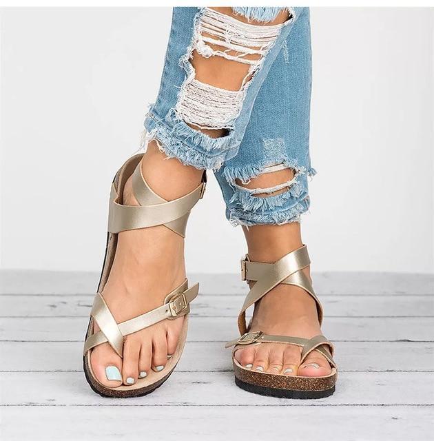 Casual Shoes Women Sandals Flat Beach Shoes Flop Ladies Sandals