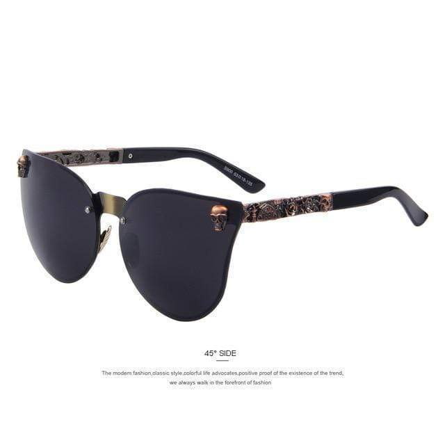 Gothic Skull Metal Frame UV Sunglasses