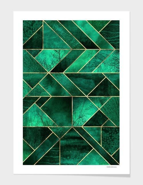 Abstract Nature - Emerald Green Frame