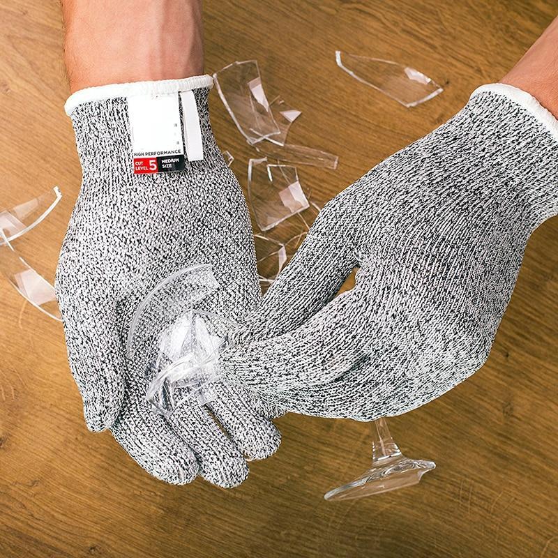 Anti-cut Safety Gloves Cut Resistant Protection Anti-Slip Ultra-thin Steel Wire Mesh