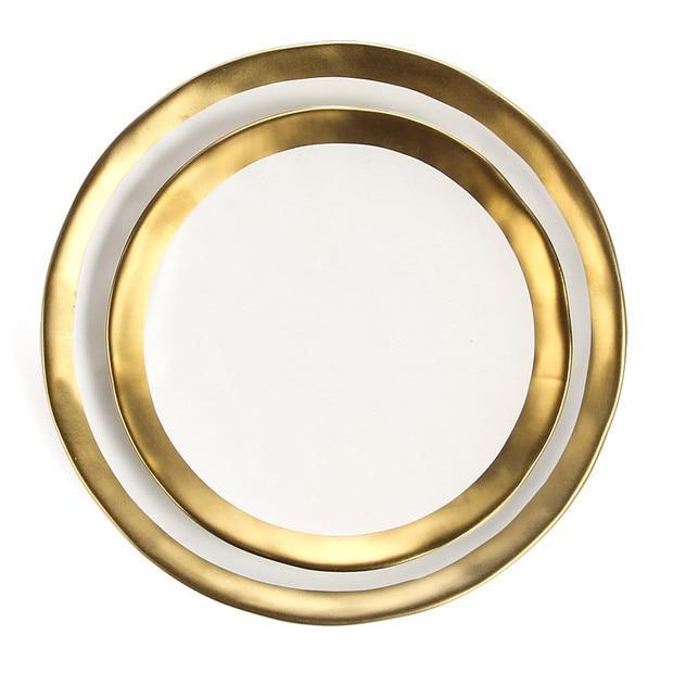 Gold Accent Dinnerware Set