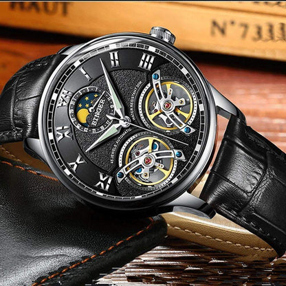 Double Tourbillon Switzerland Men's Automatic Watch