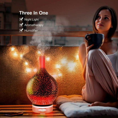 3D Fireworks Air Humidifier Essential Oil Diffuser