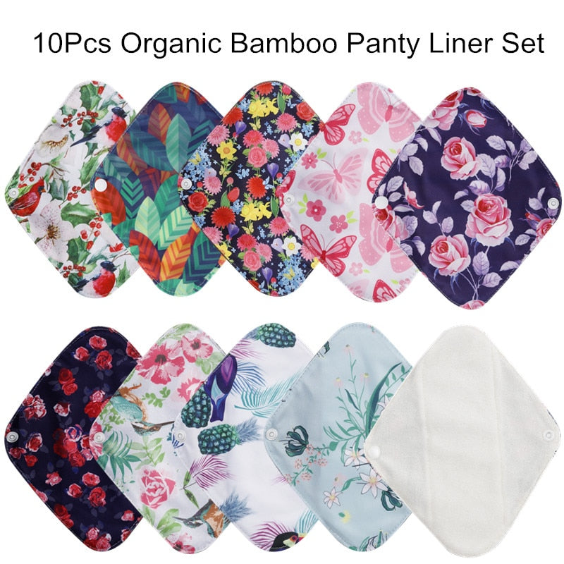 10 Pcs Reusable Pads - Organic Period Reusable Pads