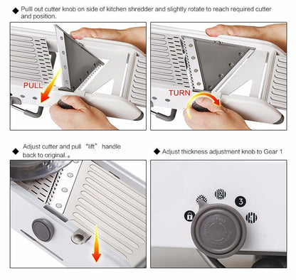 18-in-1 Mandolin Shredder Slicer