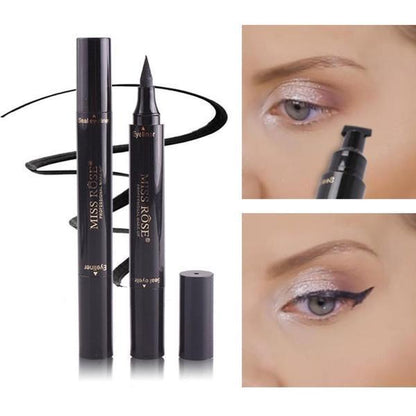 2 in 1 liquid eyeliner with wing stamp