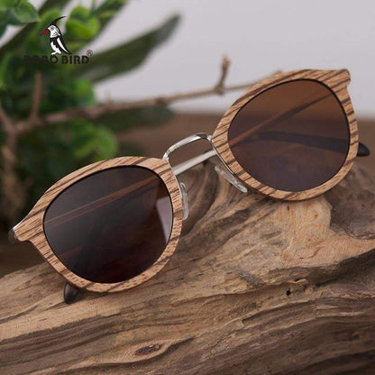 BOBO BIRD Natural Wooden Sunglasses