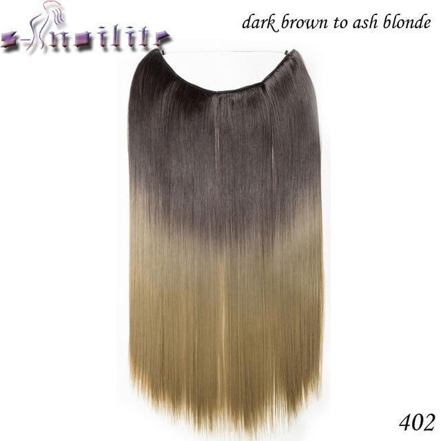 Invisible Halo Hair Extensions Silky Straight Hair