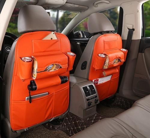 Leather Car Seat Back Organizer