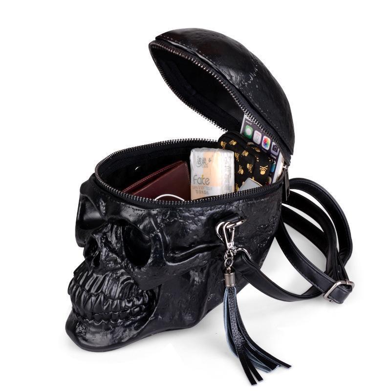 Skeleton Head Black Skull Bag