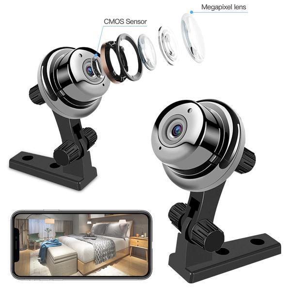 1080P Mini WIFI Camera With Smartphone App and Night Vision Wireless Security Cameras