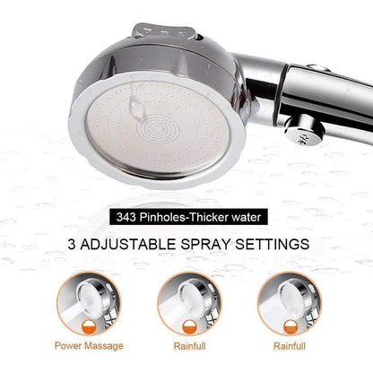 3 Mode Pressure Booster Shower Head