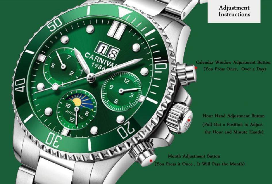 Automatic Men's Mechanical Luxury Watch