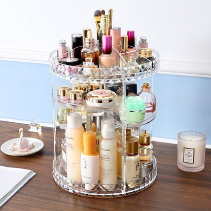 Rotating Cosmetic Storage Box