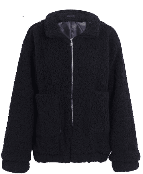 Faux Lambswool Oversize Hairy Jacket