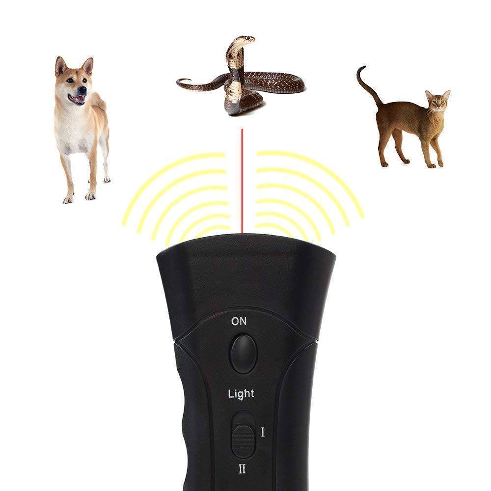 Ultrasonic Dog Chaser LED Pet Training Device