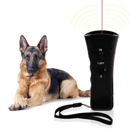 Ultrasonic Dog Chaser LED Pet Training Device