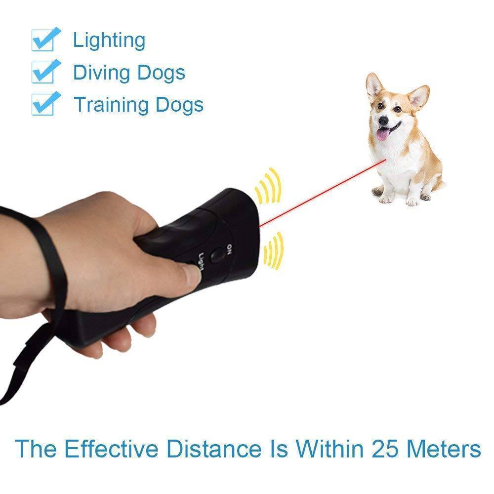 Ultrasonic Dog Chaser LED Pet Training Device