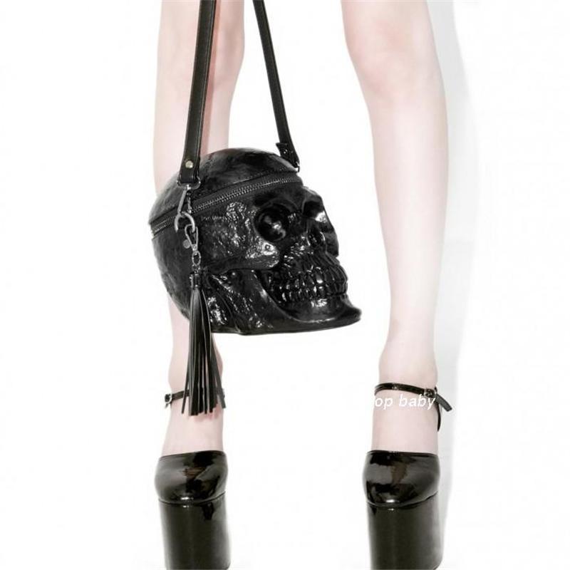 Skeleton Head Black Skull Bag