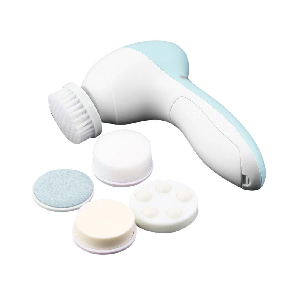 5 in 1 Electric Facial Cleanser Body Massage Mini Skin Pore Cleaner Beauty Massager Wash Face Machine