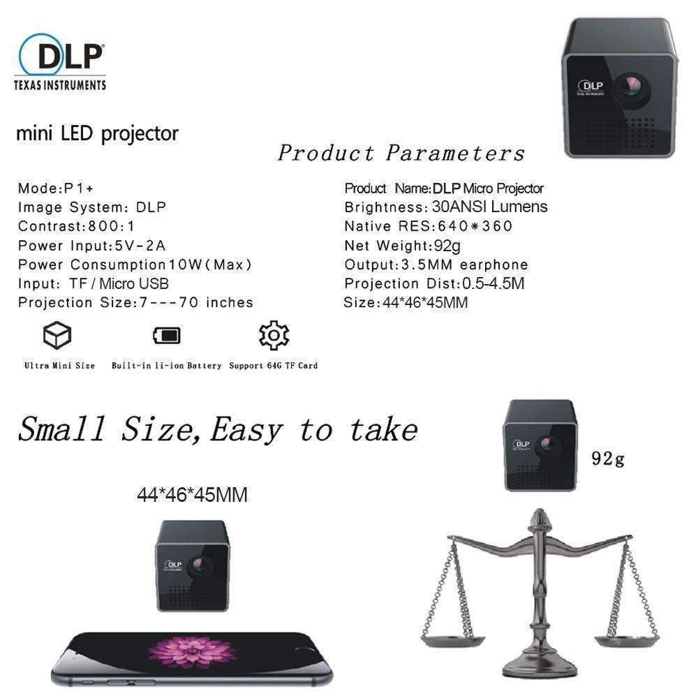 Ultra Mini DLP Portable Projector - Small Size Big Vision!