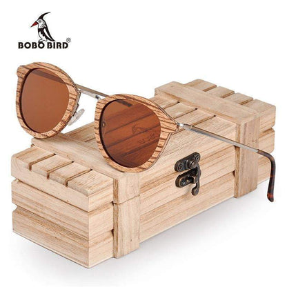 BOBO BIRD Natural Wooden Sunglasses