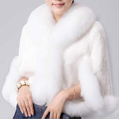 Fur Faux Cape Overcoat