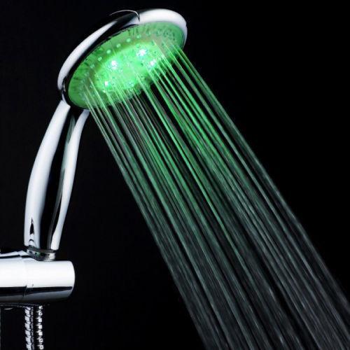 Multi Color Handheld LED Shower Head