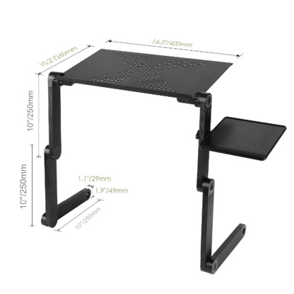 Ergonomic Adjustable Laptop Stand Folding Bed Desk Table