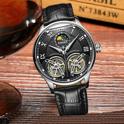 Double Tourbillon Switzerland Men's Automatic Watch