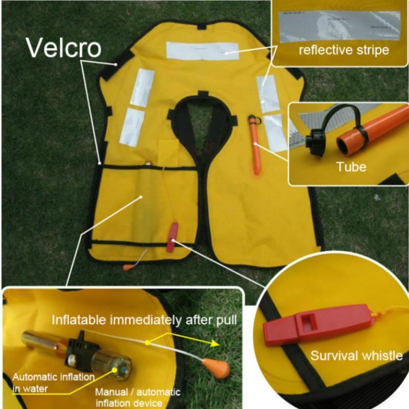 Swimming Life Vest Fishing Jacket 5 Sec Automatic Inflatable Survival