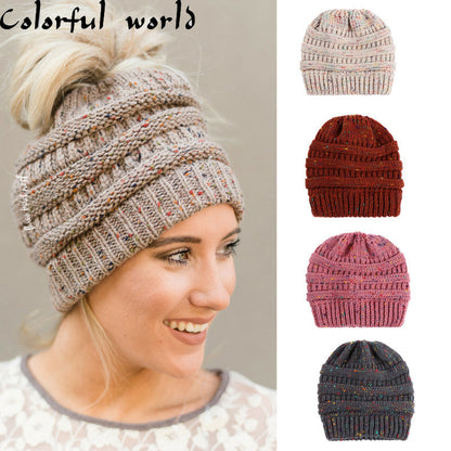 Soft Knit Beanie That's PERFECT for Ponytails & Buns