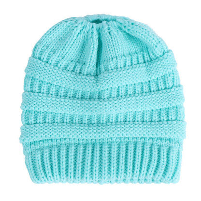 Soft Knit Beanie That's PERFECT for Ponytails & Buns