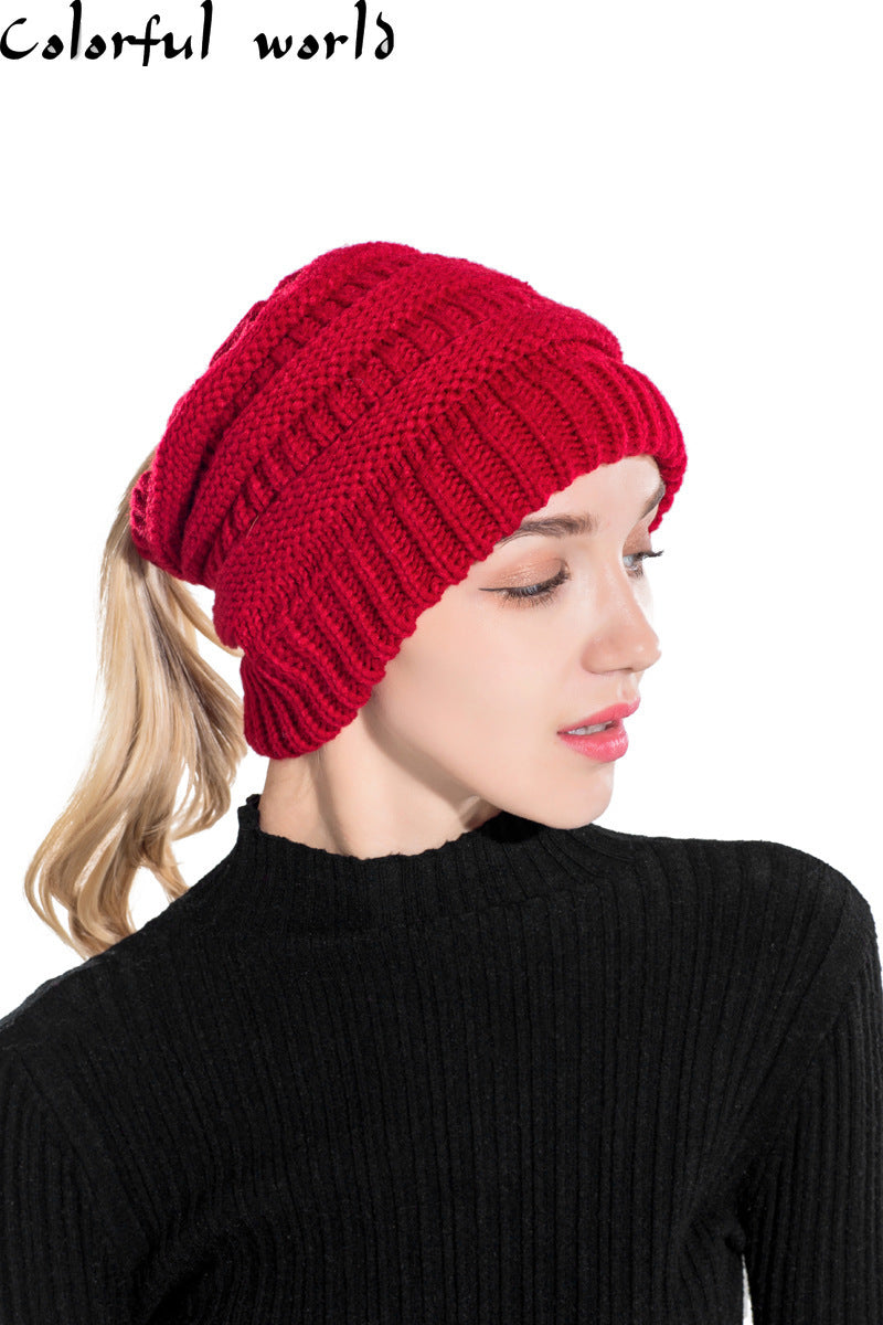 Soft Knit Beanie That's PERFECT for Ponytails & Buns