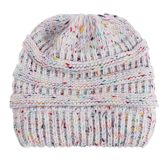 Soft Knit Beanie That's PERFECT for Ponytails & Buns