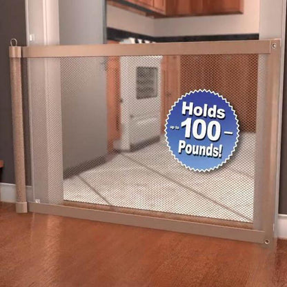 Indoor Dog Fence The Magic Mesh Retractable Indoor Dog Gate