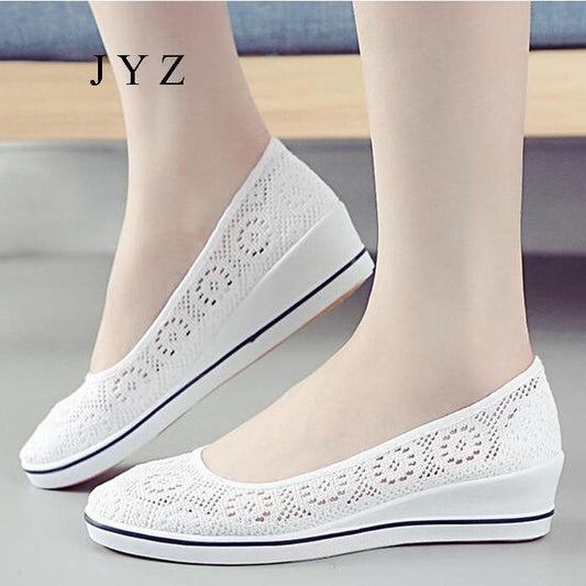 Fashion New Womens Flats Casual Soft Shoes