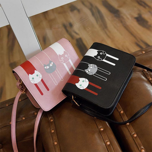 Cute Cats Shoulder Flap Bag