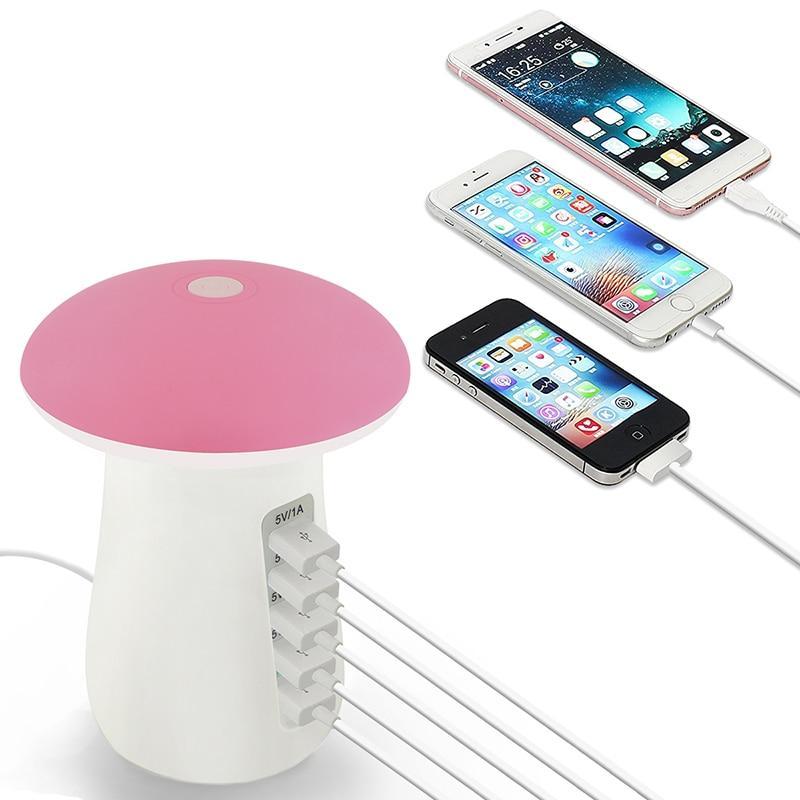 Multi-Port Fast Charging Dock & Lamp