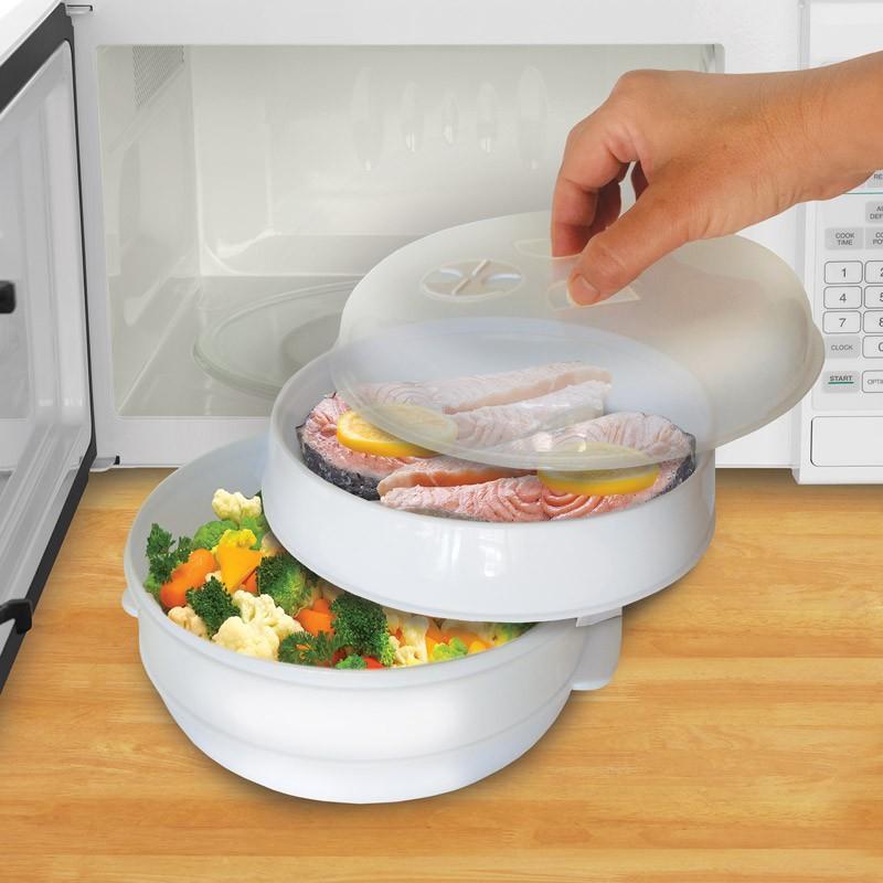 2 Tier Microwave Steamer