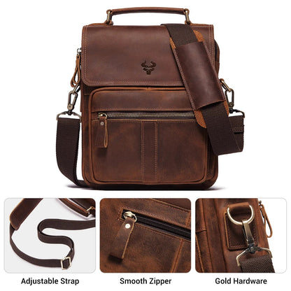 2018 Men's Genuine Leather Messenger Handbags