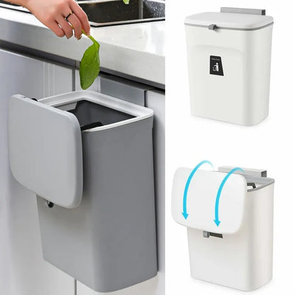 Hanging Trash Can Large Capacity Kitchen Garbage Bin