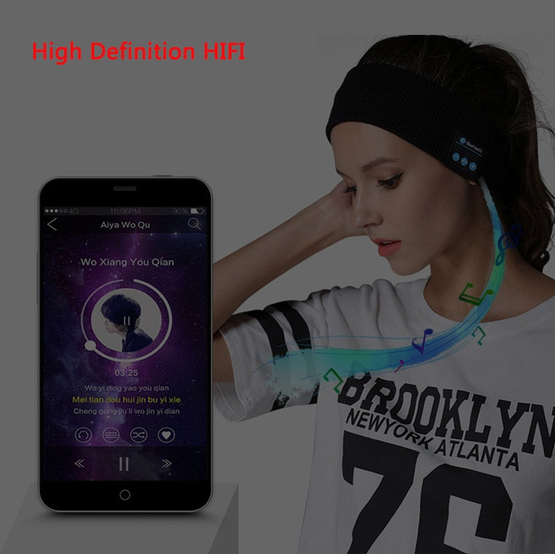 Bluetooth Headband with Bluetooth Microphone and Earpiece