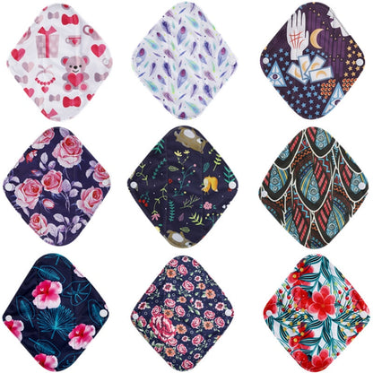 10Pcs Reusable Pads - Organic Period Reusable Pads