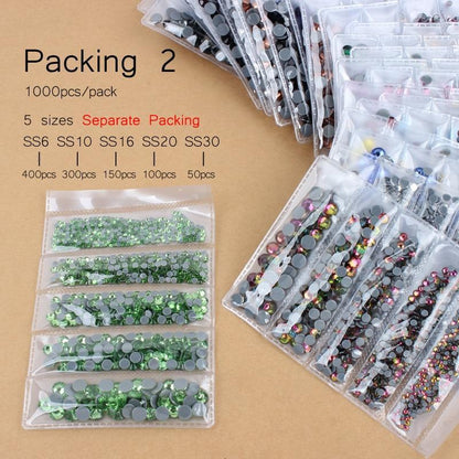 Hot Fix Rhinestones (1000 pcs)