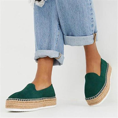 New Faux Suede Espadrilles Shoes  Casual Loafers