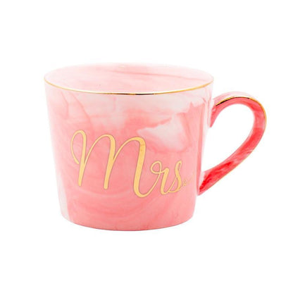 Mr & Mrs Marble Coffee Mugs