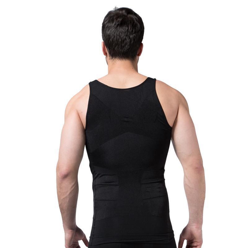 Mens Slimming Body Shaping Stretchy Shaper Corset Underwear Magic Vest